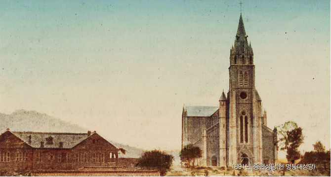 1891년 종현성당 모습
