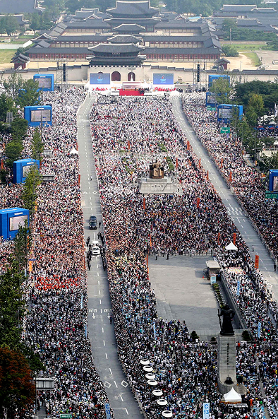 2014년 프란치스코 교황 한국 방문 모습